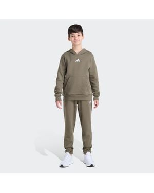adidas Kids' Essentials 2-Piece Long Sleeve Fleece Pullover & Jogger Set - Green