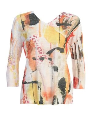 Jess & Jane Camille Burnout Sublimation Top - Multicolor