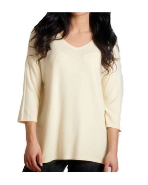 French Kyss Tatiana Kashmira 3/4 Sleeve Tunic - Natural