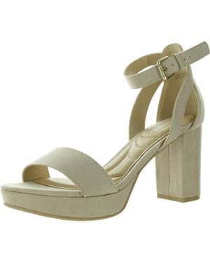 Cl By Laundry Go On Ankle Strap Heels Block Heel - Green