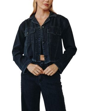 Bella Dahl Cropped Jacket - Blue