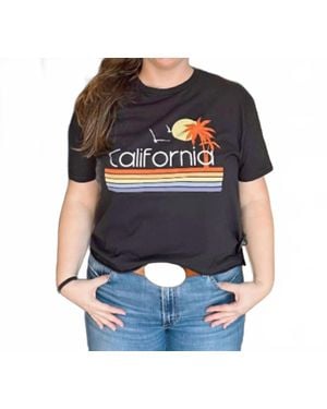 The Original Retro Brand California Vintage Short Sleeve Tee - Black