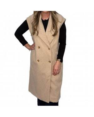 FRNCH Woven Coat - Brown