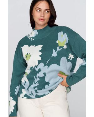 Maeve Carys Mock-Neck Sweater By - Green