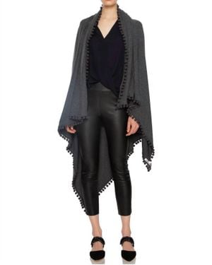 SPRWMN High Waisted Capri Leather Legging - Black