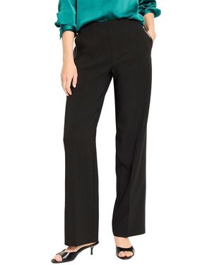NIC+ZOE Lenox Wide Leg Sleek Stretch Tuxedo Pant - Black