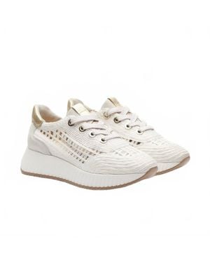 Softwaves Alaina Raffia Sneakers - White
