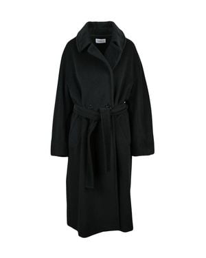 Marella Virgin Wool English Coat - Black
