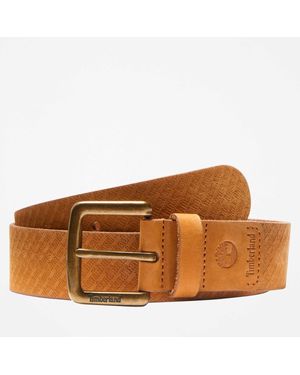 Timberland 38Mm Repeat Logo Belt - Brown
