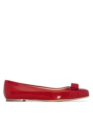 Ferragamo Varina Ballet Flat - Red