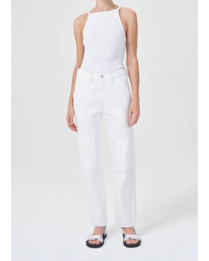 Agolde Cooper Cargo Jeans - White