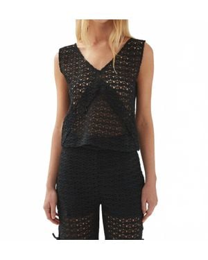 Alohas Kioko Knit Top - Black