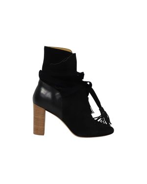 Ba&sh Block Heel Ankle Boots - Black