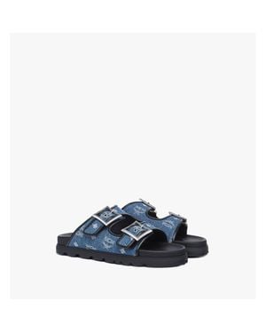 MCM Monogram Sandals - Blue