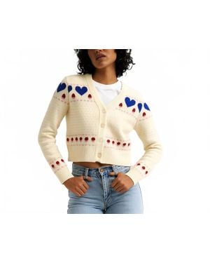 Callaghan Victoria V-Neck Cardigan - White