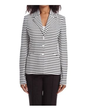Capsule 121 Stripe Sight Blazer - White