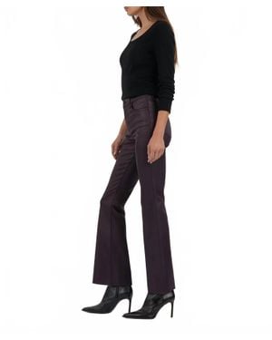 Kut From The Kloth Stella Coated High Rise Flare Pants - Black