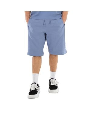 Emporio Armani Ea7 Train Logo Bermuda Shorts - Blue