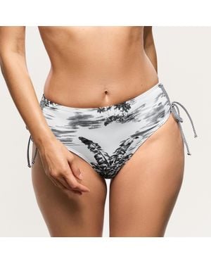 Empreinte High Waist Adjustable Bikini Bottom - Blue