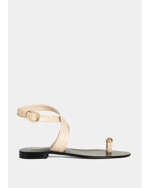 Shu Shop The Barcelona Flat Sandal - White