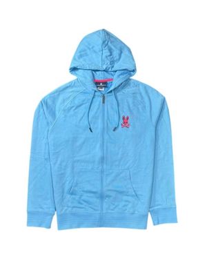 Psycho Bunny Full Zip Hoodie - Blue