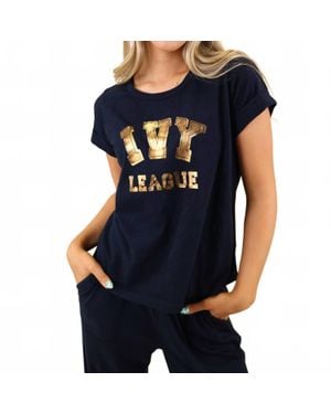 Sundry Ivy League Tee - Blue