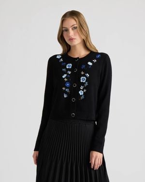 NVLT Cardigan With Embelishments - Black