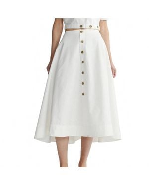DL1961 Peonie Midi Skirt - White