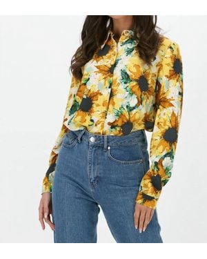 Just Female Smooth Shirt Blouse - Blue