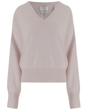 Sa Su Phi Cashmere V-Neck Sweater - Pink