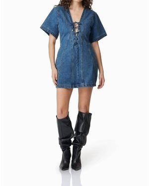 Curaae Clara Denim Mini Dress - Blue