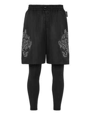Philipp Plein Running Pants Tiger - Black