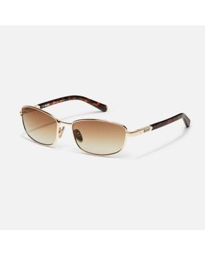 Quay Text Me Sunglasses - Metallic