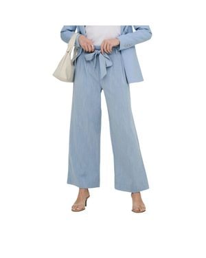 ONLY Viscose Casual Pants - Blue