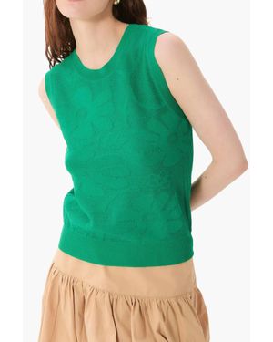 DELUC Icaria Sleeveless Knit Top - Green