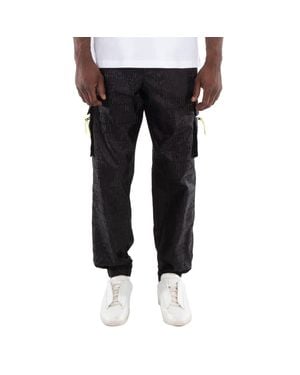 Moschino All-Over Logo Cargo Pants - Black