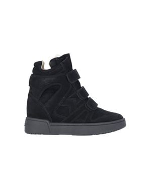 Isabel Marant Im3 Suede High-Top Sneakers - Black