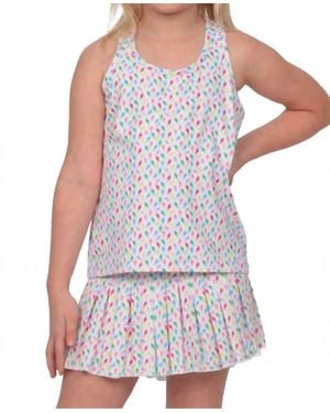Azarhia Mini Pleated Skort - Multicolor