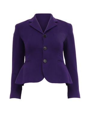 Ralph Lauren Collection Peplum Blazer - Purple