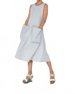Simply Mila Big Pocket Dress - Gray