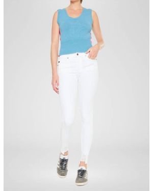 Kancan Ayan High Rise Super Skinny Jeans - White