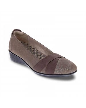 Revere Seoul Demi-Wedge Loafer - Gray