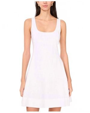 1.STATE Scoop-Neck Full-Circle Dress - White