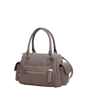 MKF Collection by Mia K Thalia Satchel Bag By Mia K - Gray