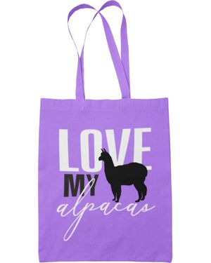 Muddy Carrots Cotton Canvas Tote Bag - Purple