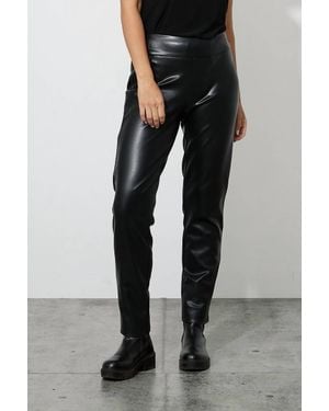 Joseph Ribkoff Faux Leather Pant - Black
