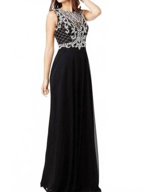 Jovani Sleeveless Embellished Gown - Black