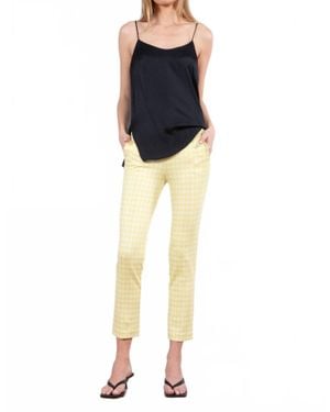 Avenue Montaigne Lulu Straight Cropped Pant - Blue