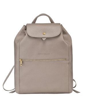 Longchamp Le Foulonne Leather Backpack - Brown
