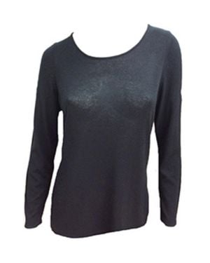Angel Long Sleeve Scoop Neck Top - Blue